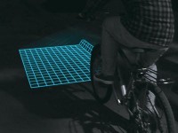 Lumigrids：科幻的自行车LED投影灯