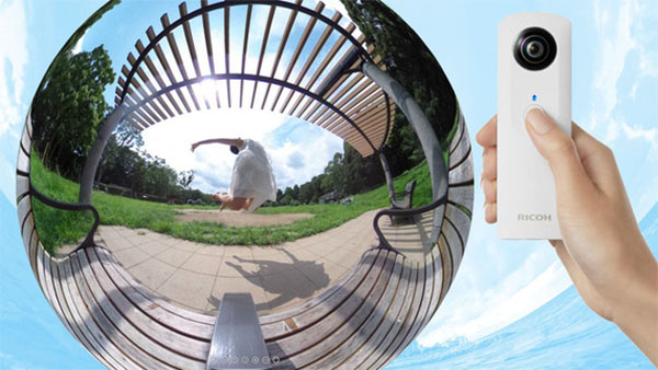 ricoh theta:智能全景相机