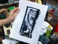 激光雕刻板画工作坊活动剪影